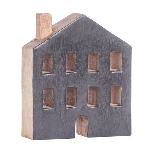 Декоративна дървена фигура HOUSE 01H-6265 - черен