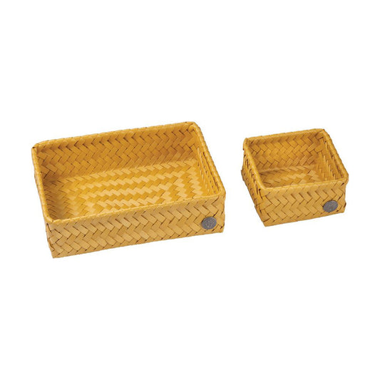 Кутии за съхранение FIT комплект от 2 бр. - жълт