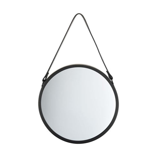 Метално огледало за окачване кръгло HANG II YBRT010-1 - черен