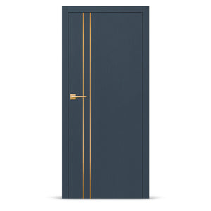 Фурнированa интериорнa вратa интарзия LUX 104 - четкано злато