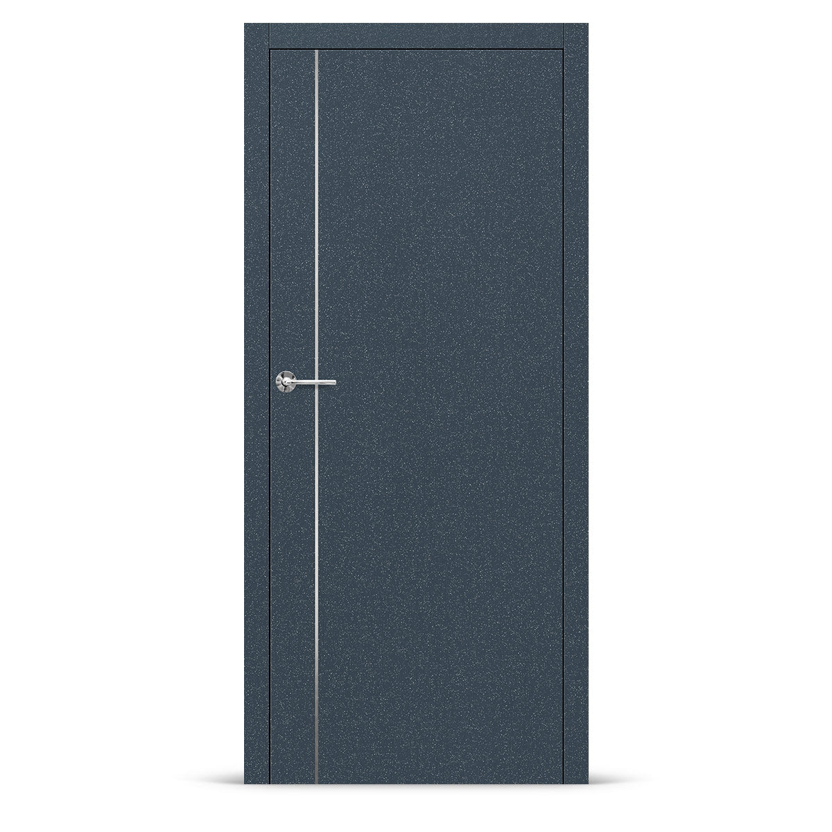 Фурнированa интериорнa вратa интарзия LUX 112 - четкана стомана