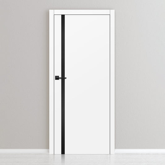 Фурнированa интериорнa вратa интарзия LUX 120 - черно