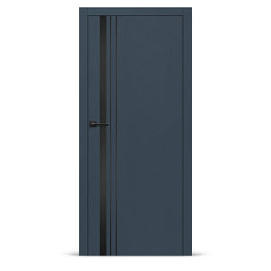 Фурнированa интериорнa вратa интарзия LUX 121 - черно
