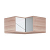 Горен шкаф за ъглов гардероб EVOLVE - канела дъб с бяло/черно/сиво