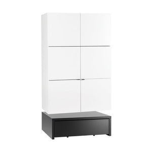 Гардероб 106 x 95 двукрилен с платформа с чекмедже-YOUNG USERS