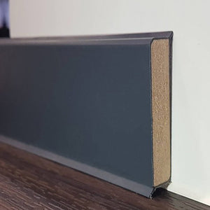 Перваз MDF, CUBU FLEX LIFE CUBU HDF - Черен, 100 мм на Doelken от Флор Декор