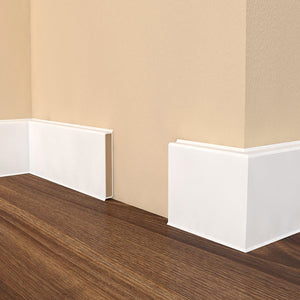 Перваз MDF, CUBU FLEX LIFE CUBU HDF - Бял, 80 мм на Doelken от Флор Декор