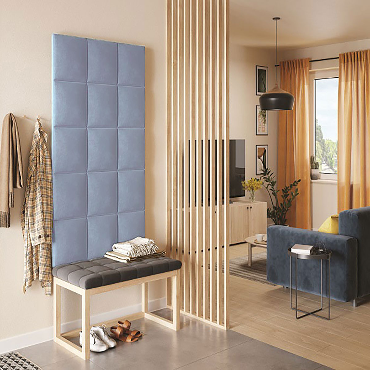 Тапициран панел Vilo REGULAR 3 30X30 SEA BLUE на VOX Полша от Флор Декор