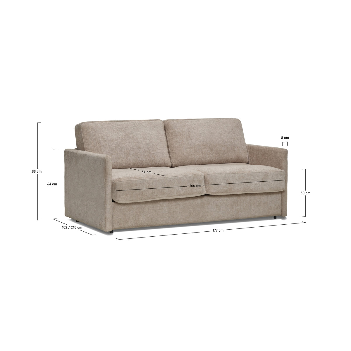 Триместен диван Nommi