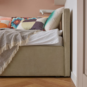 Ъглово тапицирано легло 90x200 NOOK