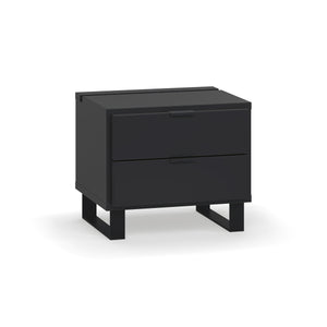 Нощно шкафче с чекмеджета и функционална лента Simple