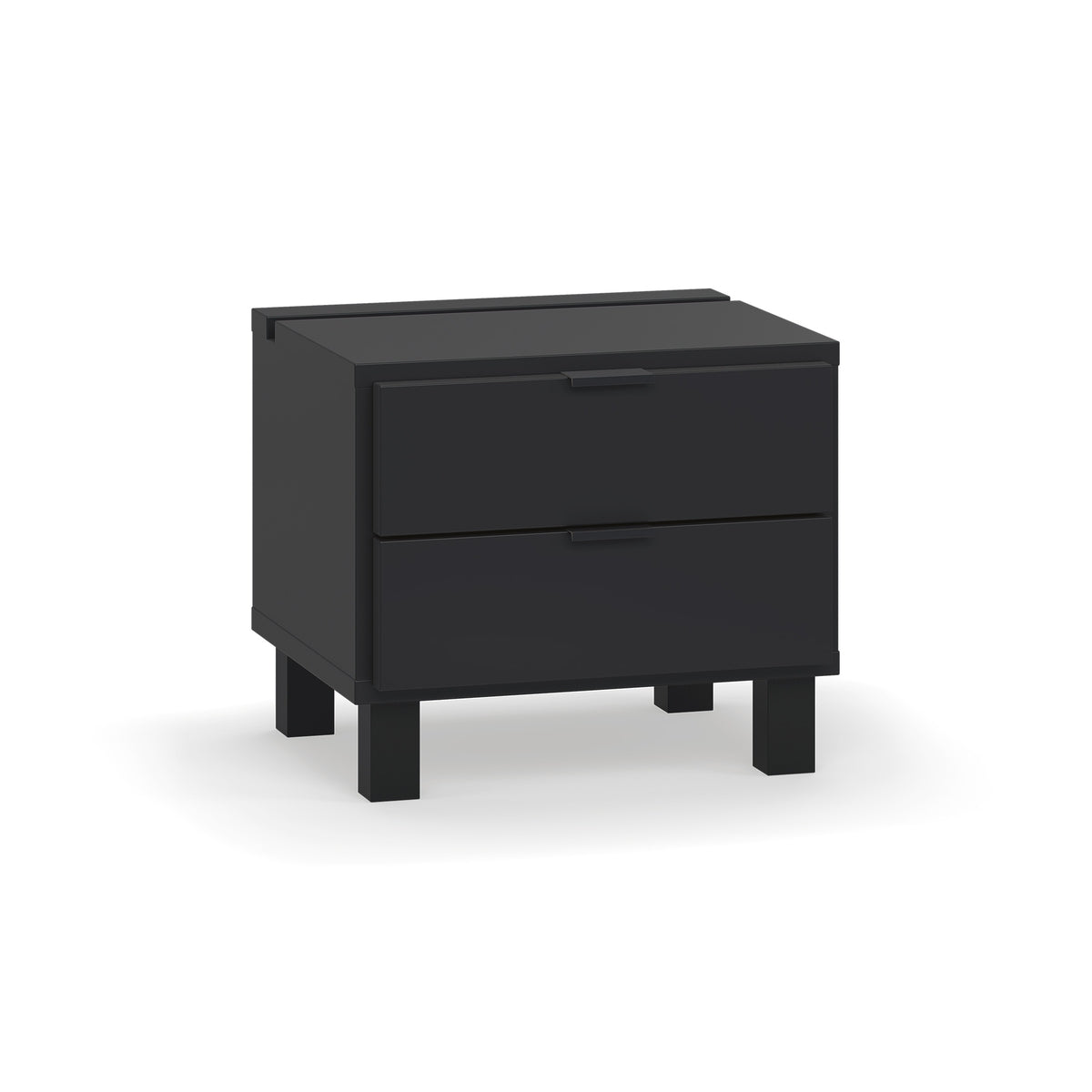 Нощно шкафче с чекмеджета и функционална лента Simple