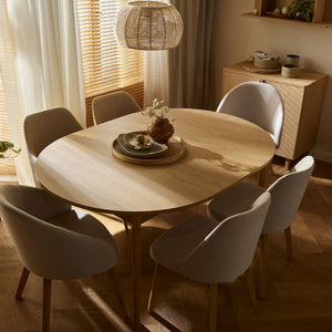 Кръгла разтегателна маса Well