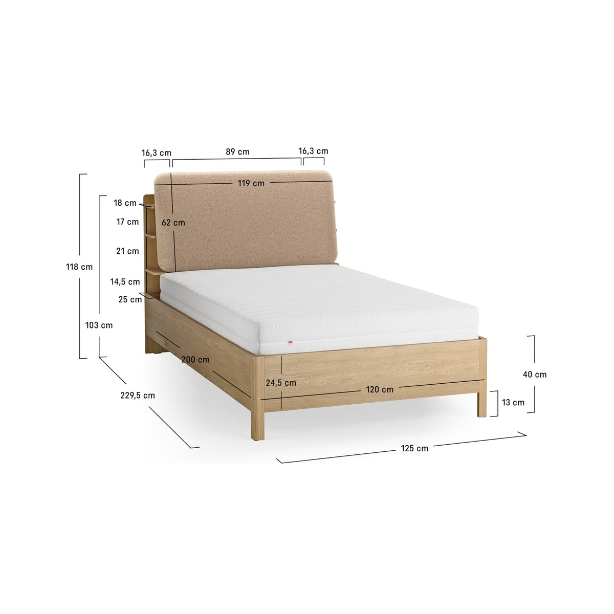 Легло с рафтове Well