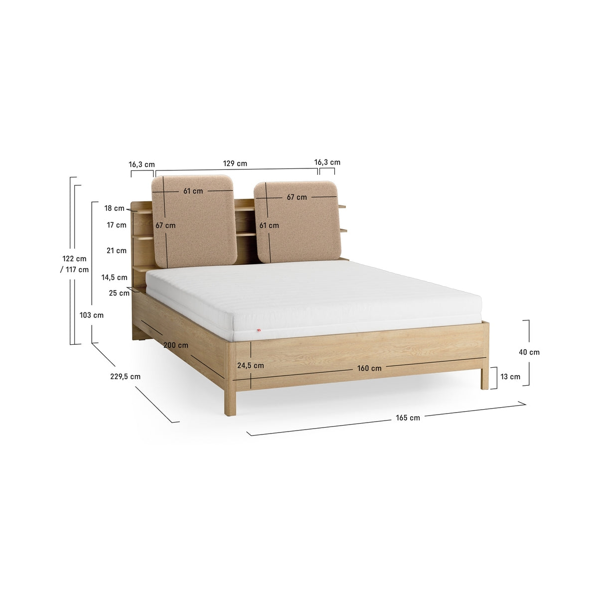 Легло с рафтове Well