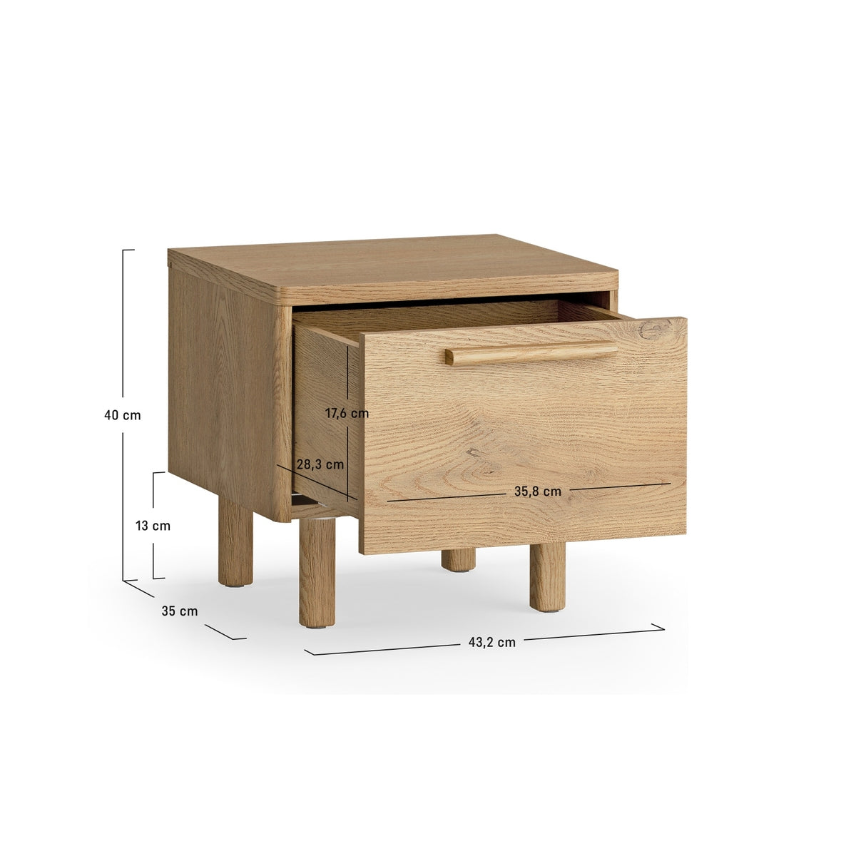 Нощно шкафче Well