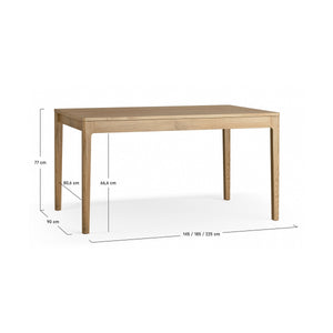 Правоъгълна разтегателна маса Well