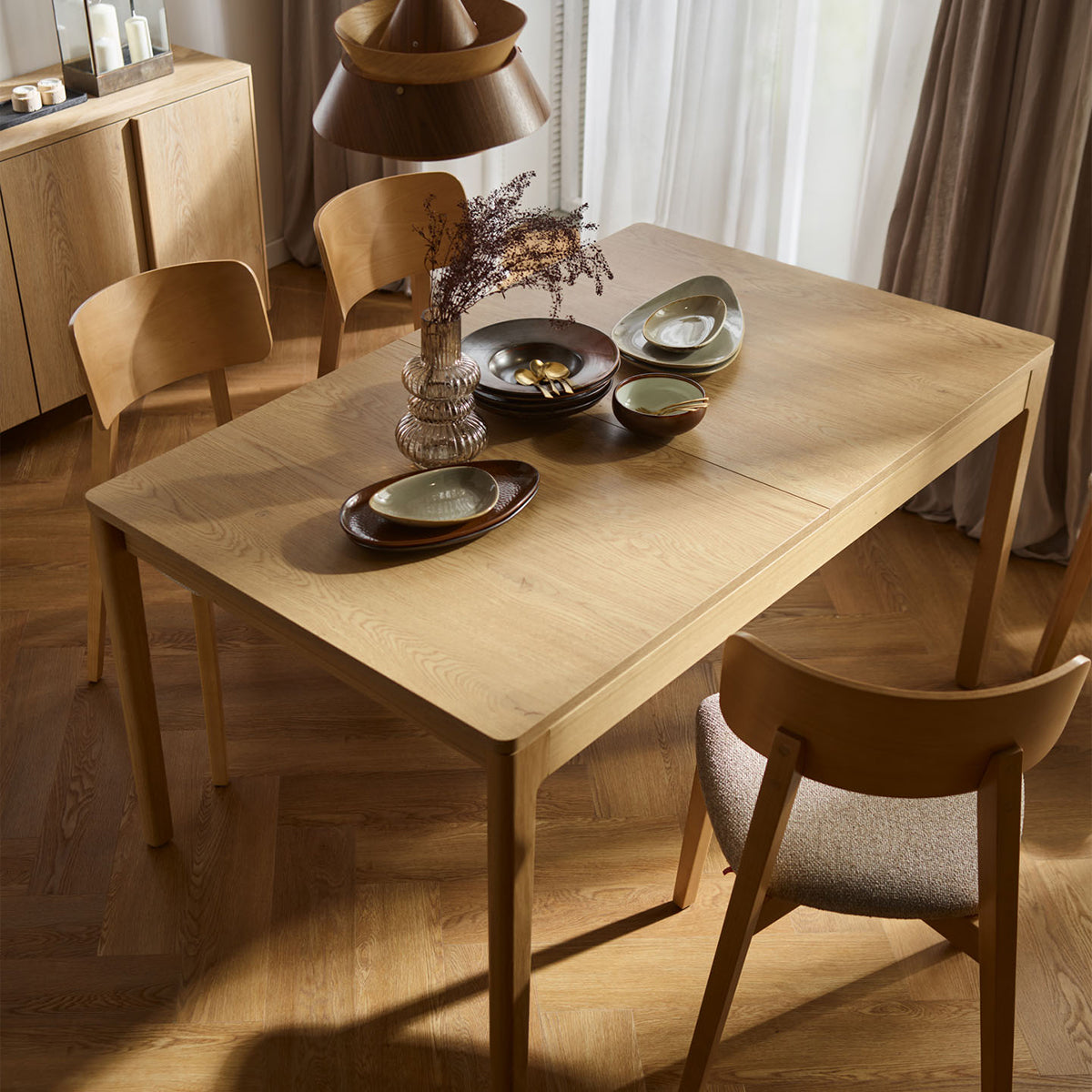 Правоъгълна разтегателна маса Well