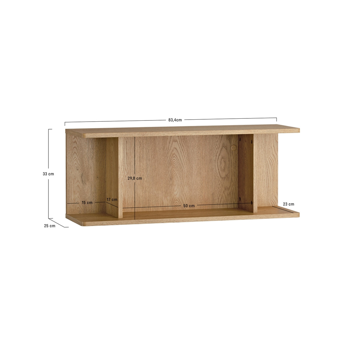 Тясна етажерка за стена Well