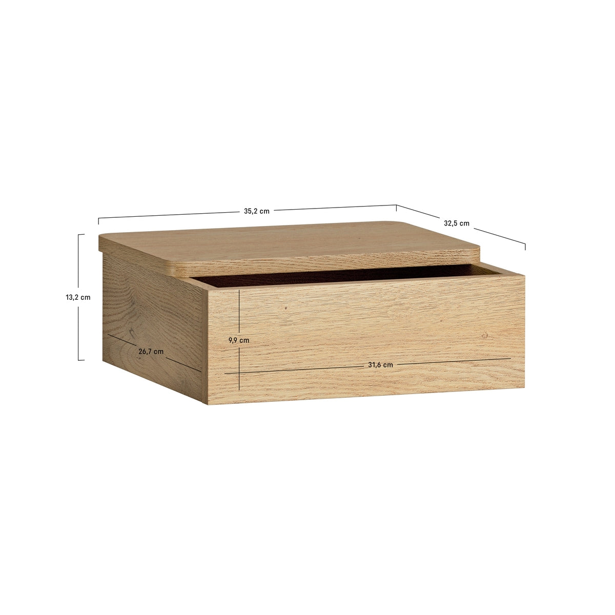 Висящо нощно шкафче Well