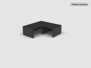 Ъглов гардероб с ъглова платформа с чекмедже-YOUNG USERS