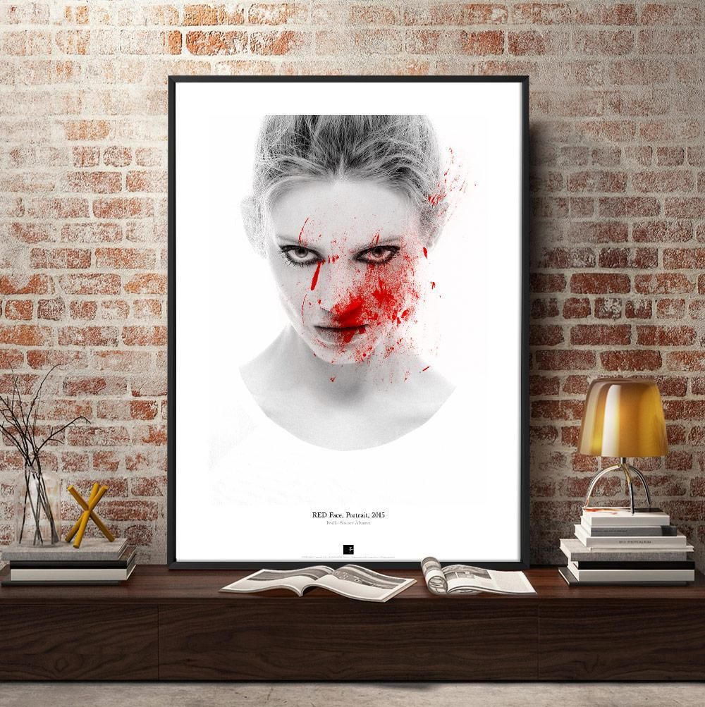 Постер "Red-Portrait-I" на Monochrome Hub Gallery от Флор Декор