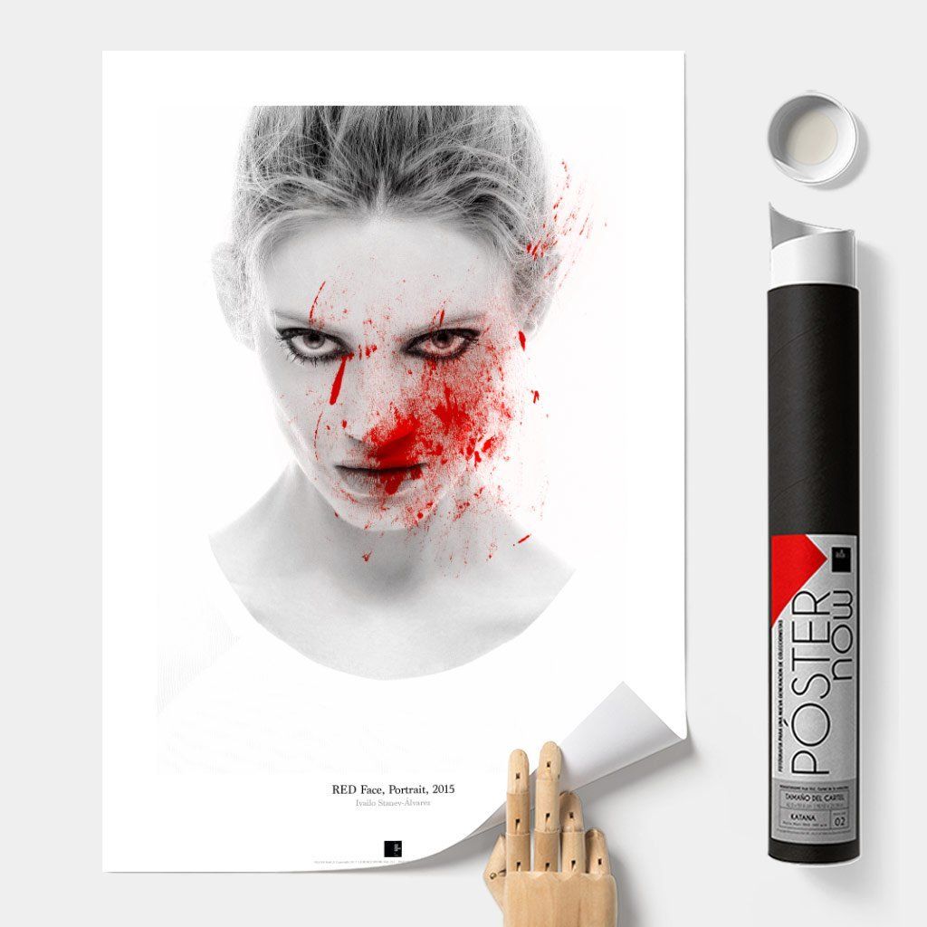 Постер "Red-Portrait-I" на Monochrome Hub Gallery от Флор Декор