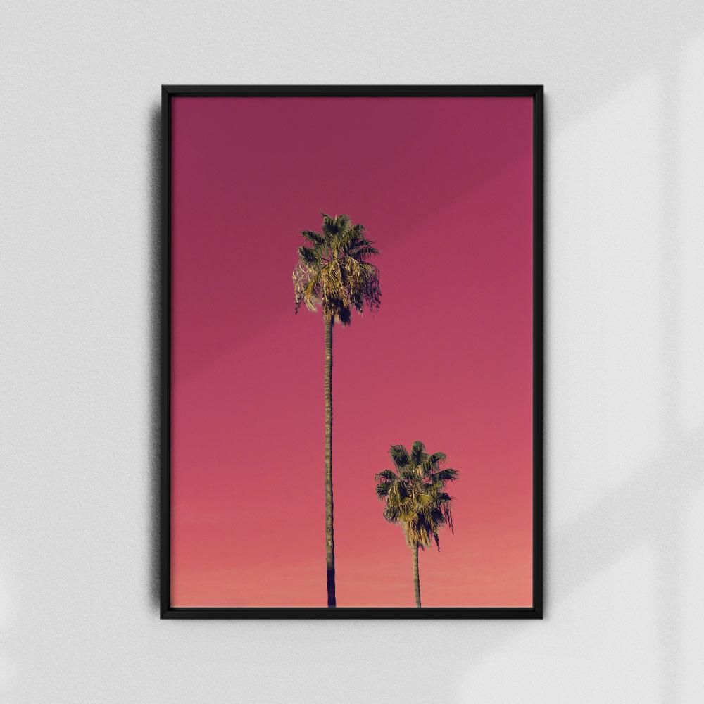 Постер "Red palms-I" на Monochrome Hub Gallery от Флор Декор