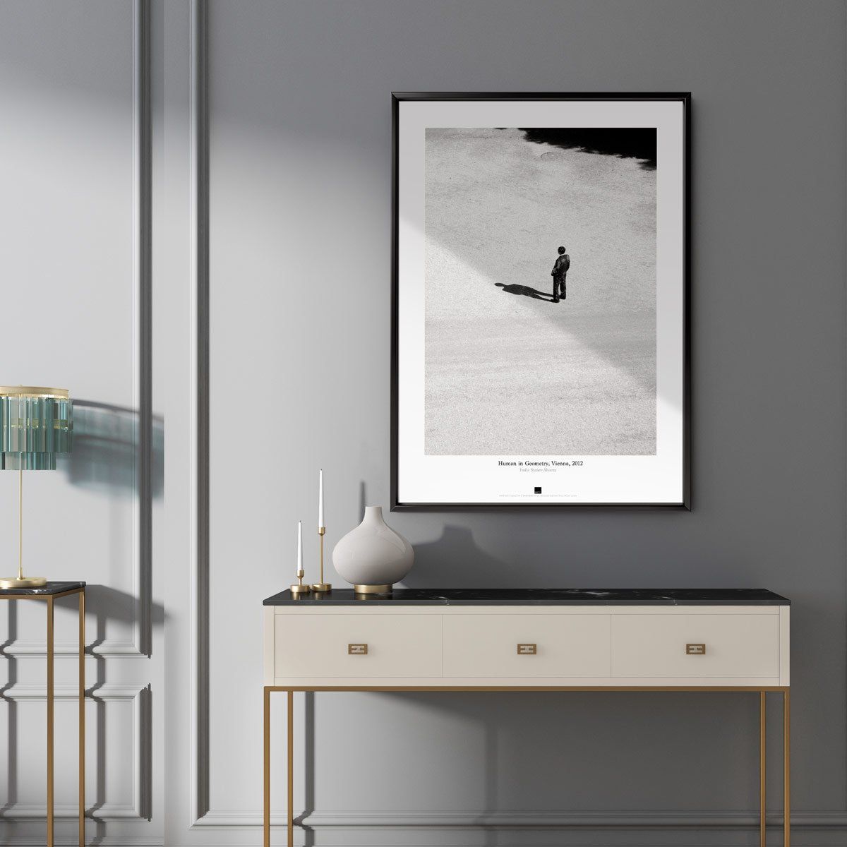 Постер "Human in geometry-Vienna" на Monochrome Hub Gallery от Флор Декор