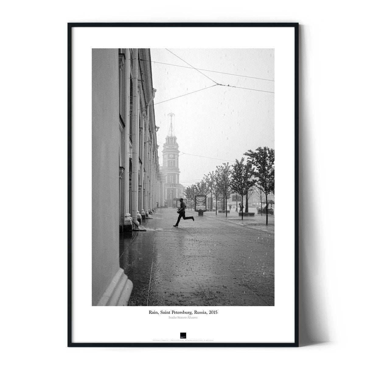 Постер "Rain, St.Petersburg" на Monochrome Hub Gallery от Флор Декор
