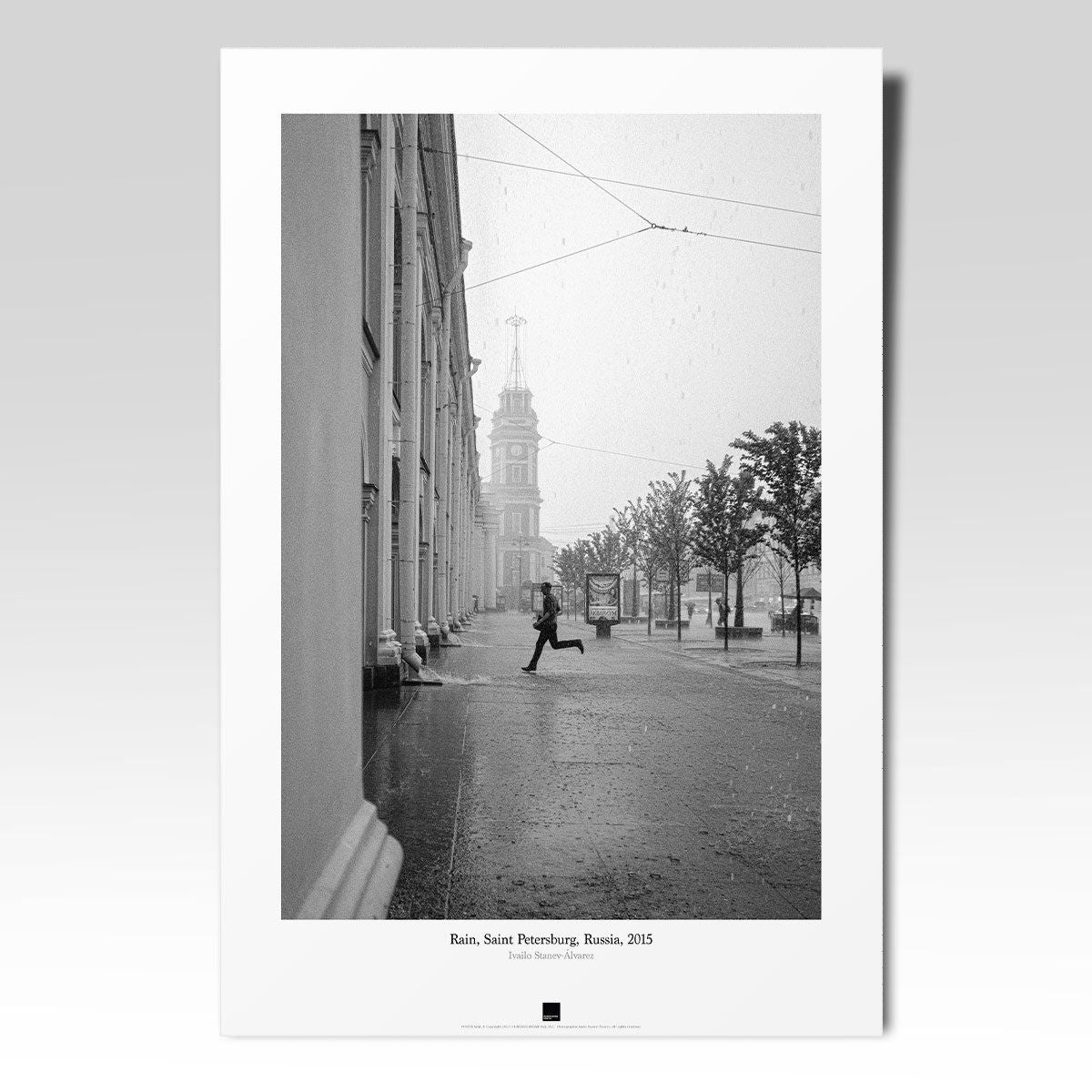 Постер "Rain, St.Petersburg" на Monochrome Hub Gallery от Флор Декор
