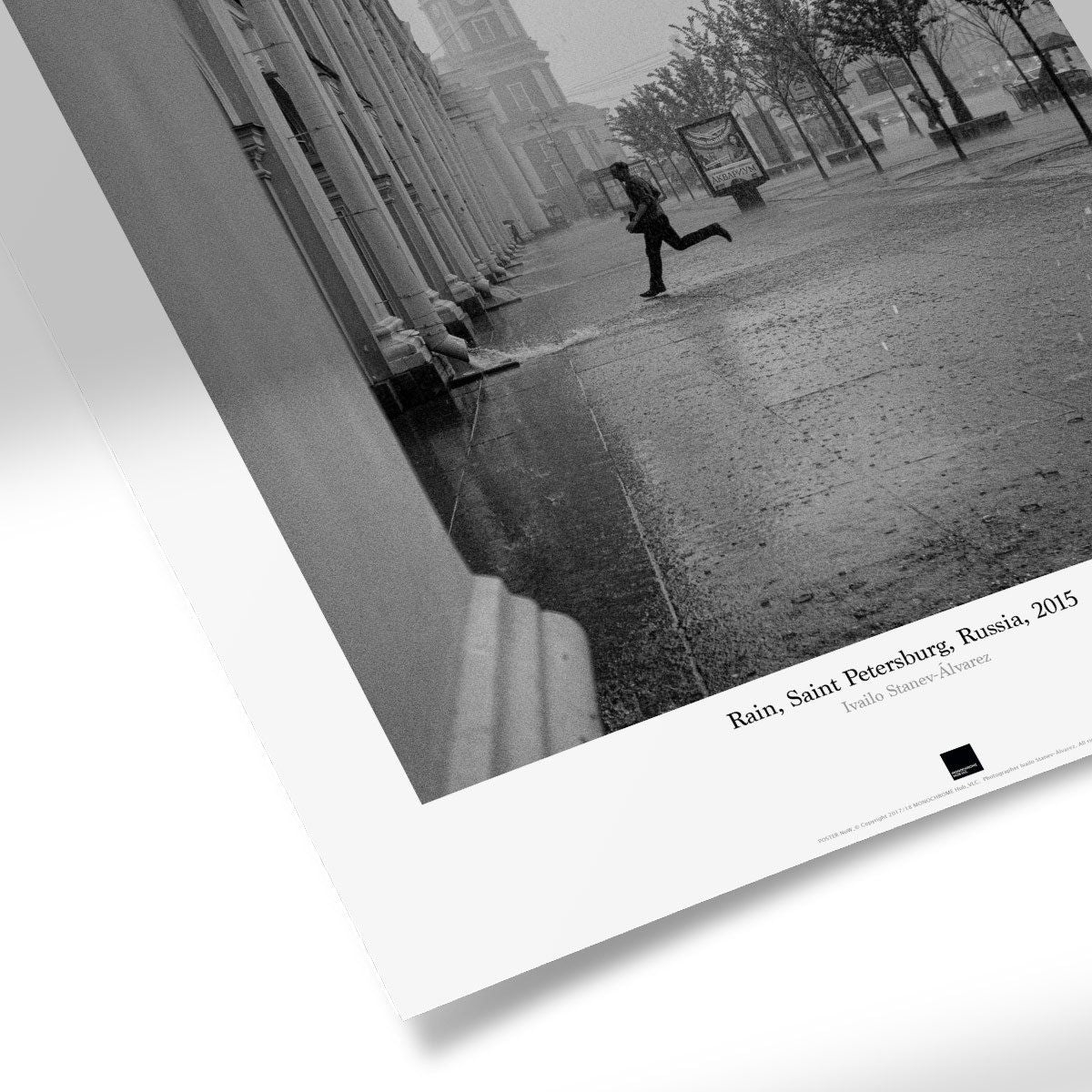 Постер "Rain, St.Petersburg" на Monochrome Hub Gallery от Флор Декор