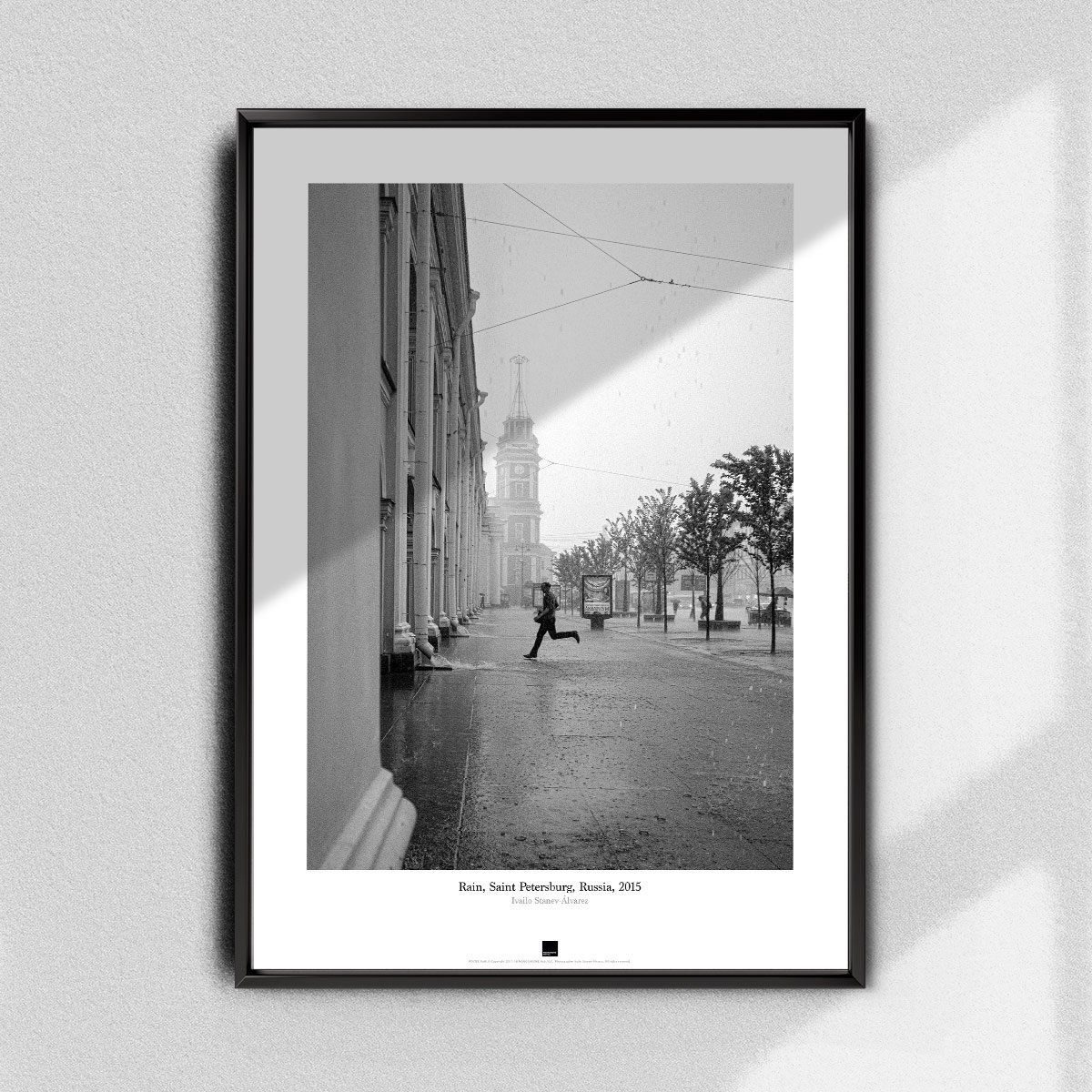 Постер "Rain, St.Petersburg" на Monochrome Hub Gallery от Флор Декор