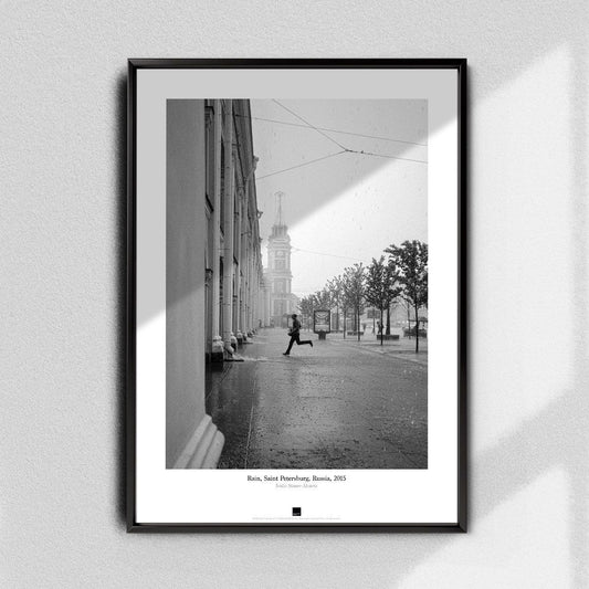 Постер "Rain, St.Petersburg" на Monochrome Hub Gallery от Флор Декор