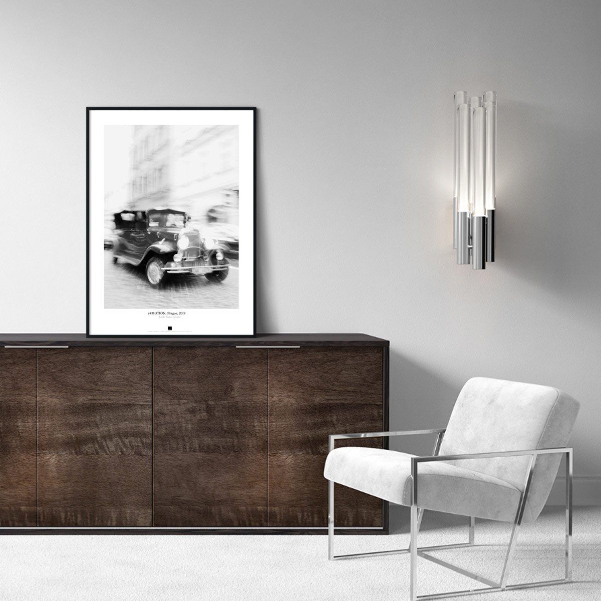 Постер "e#Motion, Prague" на Monochrome Hub Gallery от Флор Декор